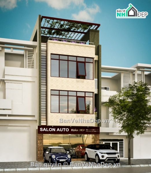 Nhà phố 4 tầng,Nhà phố,cad nhà phố 4 tầng,nhà phố 4 tầng file cad